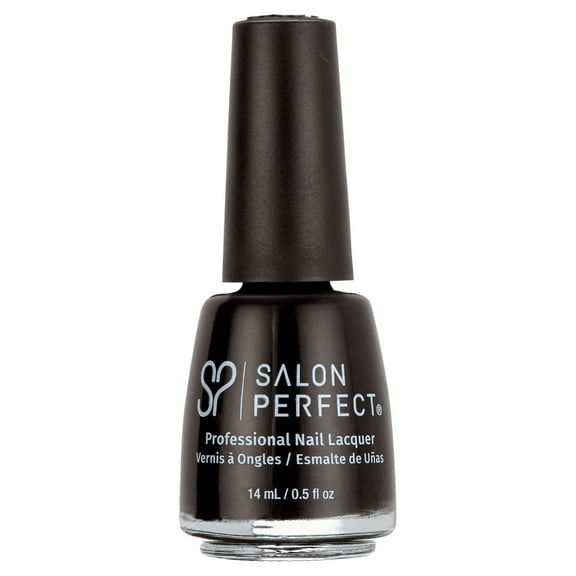 Salon Perfect Nail Polish, 103 Oil Slick, Black, 0.5 fl oz