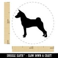 thumbnail image 2 of Basenji Dog Solid Self-Inking Rubber Stamp Ink Stamper - Red Ink - Medium 1 Inch, 2 of 7