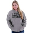 thumbnail image 3 of In My Defense I Was Left Unsupervised Unisex Plus Fleece Graphic Hoodie Brisco Brands 4X, 3 of 5