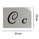 thumbnail image 1 of Juego de 40 plantillas de letras bonitas para niños, plantillas de manualidades de plástico reutilizables con números y signos, plantillas de alfabeto con fuente de caligrafía superior A LingWen 8390611004965, 1 of 1