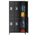 thumbnail image 2 of Ataucjin 6 Doors Metal Storage Locker with 12 Hooks and 6 Shelves, Metal Lockers for Employees, 72 Inch Tall Steel Storage Locker for Home, Office, Gym, School, Assembly Required, 2 of 8