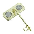 thumbnail image 1 of Fenix Cycles Rectangle Bike Mirror Gold, White Reflectors, 1 of 3