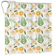 thumbnail image 1 of XMXY Blooming Daisies Pattern Long Shower Curtains, Waterproof Weighted Thick Bathroom Curtain with 12 Iron Hook, 72x72 Inch, 1 of 8