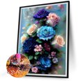 thumbnail image 2 of Pintura de diamante 5D DIY Taladro redondo completo Kit de rosas Decoración del hogar Artesanía (NH3368) Hugtrwg Para estrenar, 2 of 9