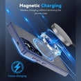 thumbnail image 2 of Dteck for Samsung Galaxy S25 Plus Case with 360° Rotatable Magnetic Stand, Compatible with Mag-Safe Military-Grade Protection Shockproof TPU+PC Matte Back Cover ,Blue, 2 of 6
