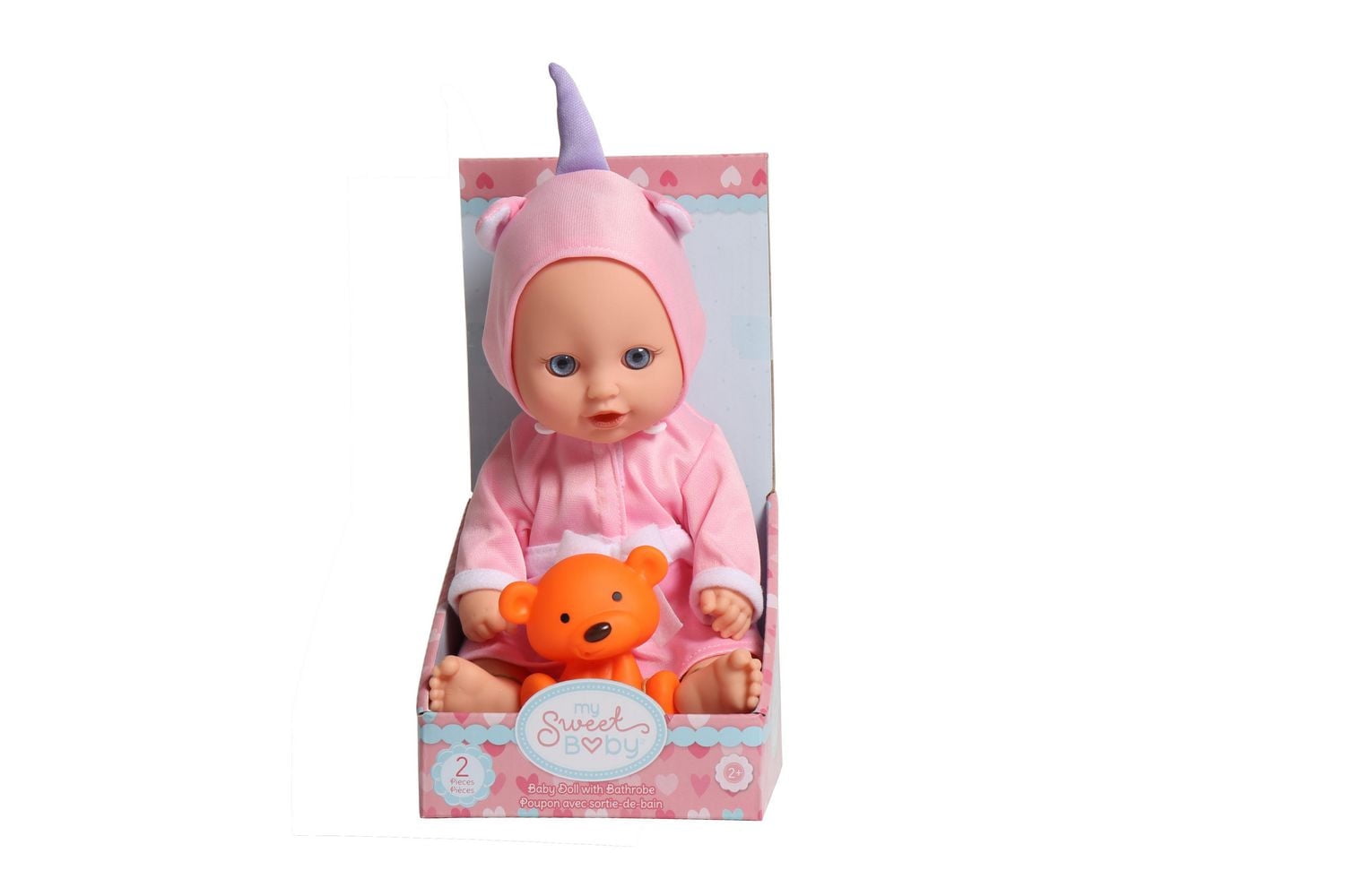 MSB Poupée bébé avec peignoir