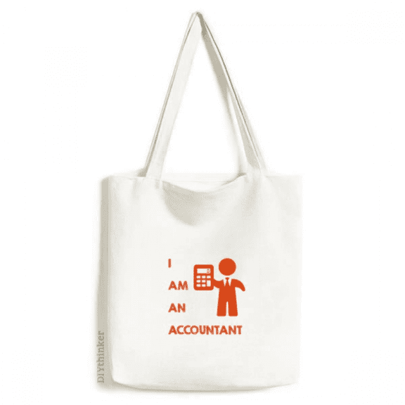 Calculator Accounting Data Job Tote Canvas Bag Shopping Satchel Casual Handbag