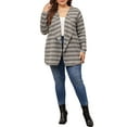 thumbnail image 2 of Agnes Orinda Plus Size Cardigan for Women Long Sleeve Casual Lightweight Knit Open Front Outfits, 2 of 6
