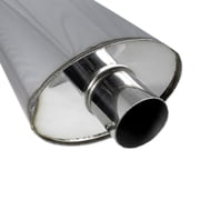 Spec-D Tuning Universal 3 Jdm Hi-Power Dual Tip Dtm Exhaust Muffler Fits select: 2000-2010 CHEVROLET IMPALA, 1997-2010 CHEVROLET MALIBU