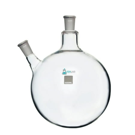 

5L Round Bottom Receiving Flask - 2 neck 24/40 - USAlab