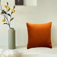 thumbnail image 6 of Tahtuvzn 17x17" Decorative Pillow Covers for Living Room Couch Bed Sofa Stylish Home Decor Soft Cushion, Gifts for Family, Orange, 6 of 6