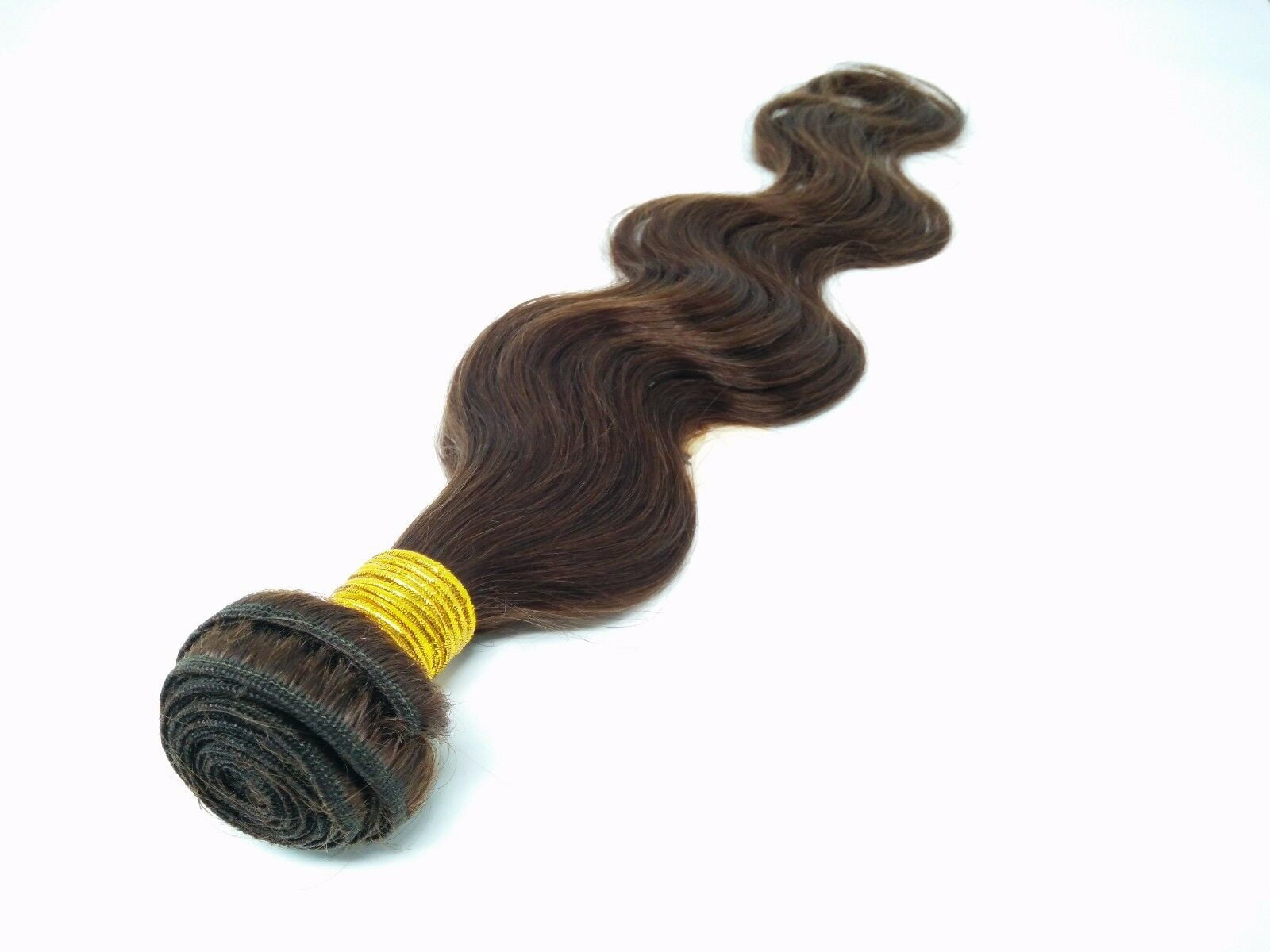 Ustar Hair Medium Brown Bundles Human Hair Brazilian Bundles Body Wave Medium Brown Color #4 Unprocessed Virgin Brown Human Hair Weave Bundles Extensions 14"