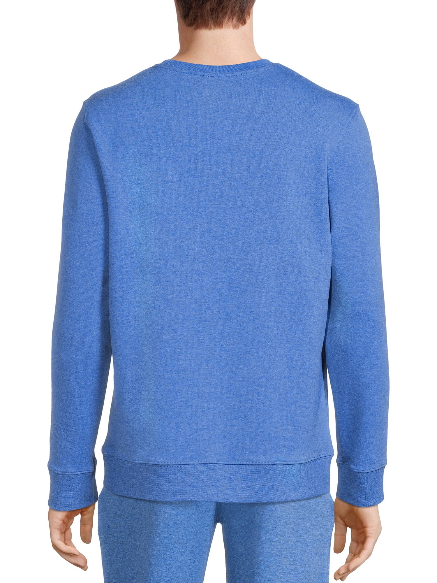 Athletic Works Men's and Big Men's French Terry Crewneck Sweatshirt, up to Size 5XL