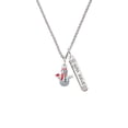 thumbnail image 2 of Delight Jewelry Silvertone Snowman with Red Scarf Silvertone Live the Life You Have Imagined Bar Charm Necklace, 23", 2 of 4