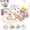 Multicolor, variant on Baby Gym Play Mat with Sensory Toys,Gift Set for Toddler Infants Aged 0-12 Months Babies 29"22"16"