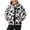 Cow Print Pattern, variant on Casual Toddler Boys Girls Fleece Jacket for Fall Baseball, Rainbow Leopard Print Windproof Kids Polar Fleece Jacket Outwear Polyester Zip up Fleece Jacket