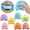Colorful,Orange,Pink,Green,Yellow,Purple,Sky Blue, variant on Dumpling Pillow Cute Plush Stuffed Steamed Bun Pillow Home Decor Squishy Dumpling Stress Squeeze Toy Slow Rebound Plush Pillow Soft Stretch Decompression Fidget Toy for Adults Anxiety Relief