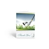 Golfing Theme Thank You Note Card - 10 Boxed Cards & Envelopes - B14159