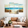thumbnail image 2 of Elephant Stock Ocean Breeze Wall Art - Horizontal Multi Panel Canvas - Living Room Wall Decor - Beach Multi Panel - Turquoise And Blue Decor By Nan - 68" x 42", 2 of 4
