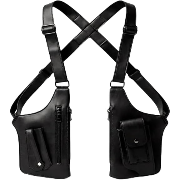 Heritage Shoulder Bag Anti-Theft Hidden Strap Premium Leather Adjustable Underarm Shoulder Bag for Men & Women Satchel