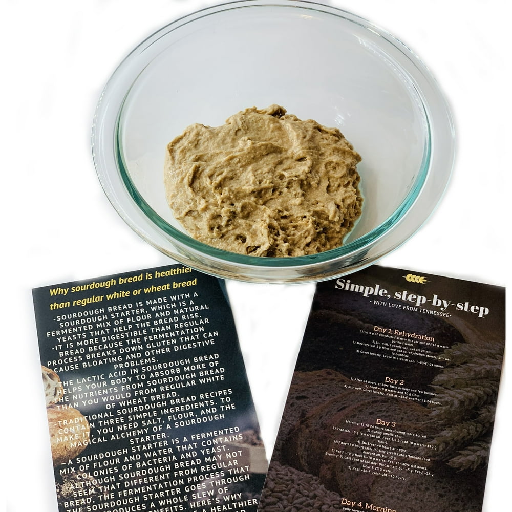 Organic Rye Sourdough Starter, Dehydrated Culture live for Sourdough bread Cultures for Health