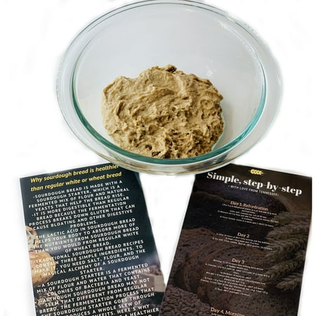 Organic Rye Sourdough Starter, Dehydrated Culture live for Sourdough bread Cultures for Health Homemade artisan bread