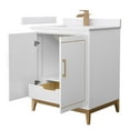 thumbnail image 2 of Wyndham Collection WCH515130SGSC2UNSMXX Marlena 30" Free Standing Single Basin Vanity Set, 2 of 7