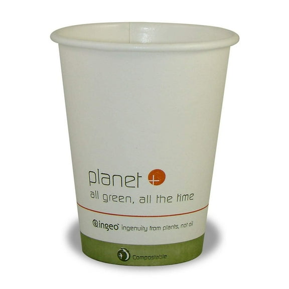 8-Ounce PLA Laminated Hot Cup, 500-Count Case