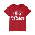 thumbnail image 2 of Piuwrlz 5 Years Girls Short Sleeve T-Shirt Toddler Summer Printed T Shirt Red Cotton Crew Neck Shirt Top Red Size 5 Years, 2 of 4