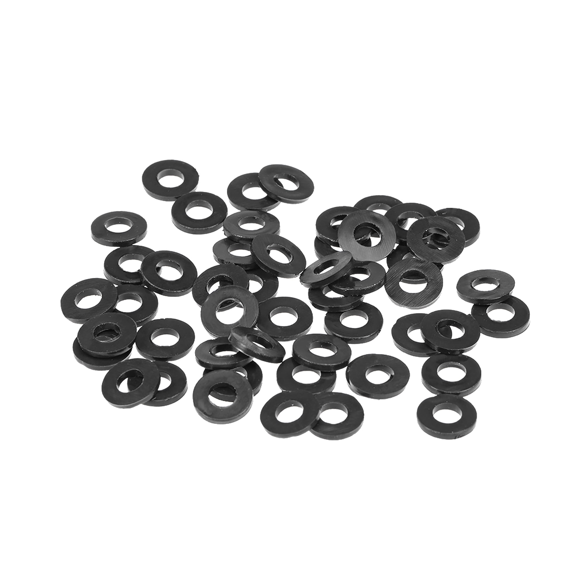 sourcingmap Rubber Flat Washers 12mm OD 5mm ID 1mm Thickness for Faucet Pipe Water Hose Pack of 100 