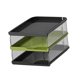 thumbnail image 2 of Organizador de archivos de escritorio, archivador, organizador de cartas, archivadores de periódicos, estantes. Black Green 3 Tier, 2 of 8