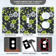thumbnail image 3 of Yayeee Blank Wall Plate Cover 1-Gang 4.5"x2.7" Home Unused Decorative Outlet, White Flower Pattern, 3 of 7