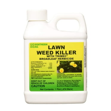 Lawn Weed Killer with Trimec - Broadleaf Weed Herbicide - 16 fl oz Bottle by Southern Ag