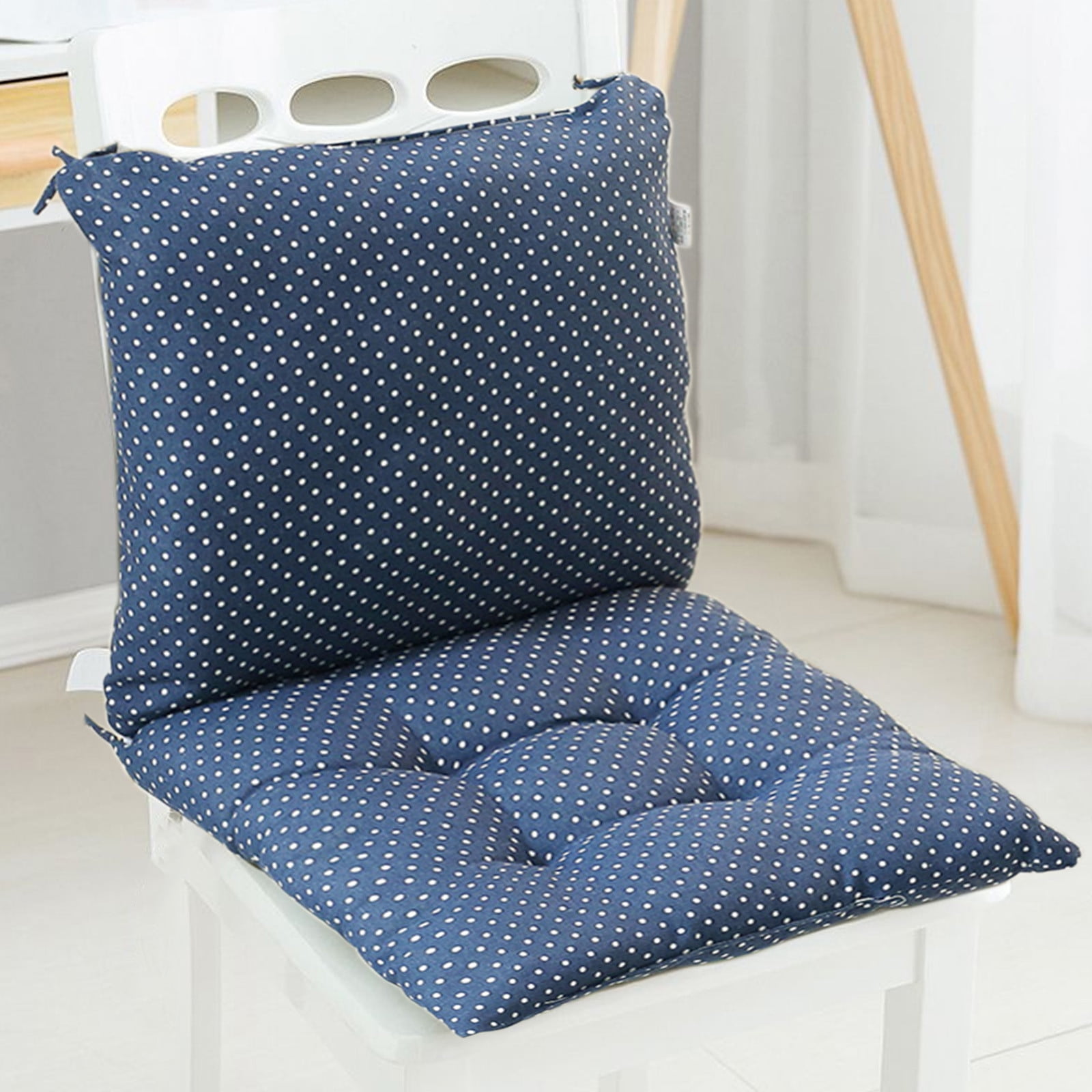 High Back Chair Cushions with Ties, One-Piece Non-Slip Chair Cushion for Dining Chair, Thickened Soft Garden Seat Pads for Dining Kitchen Office Furniture Chair