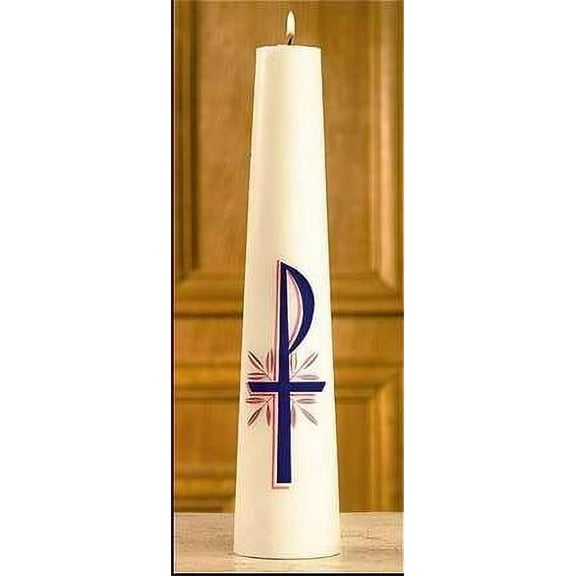 Autom Christ Candle-Chi Rho 6/CS