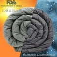 thumbnail image 6 of Costway 20lbs Weighted Blanket 100% Cotton w/ Super Soft Crystal Cover, 6 of 12