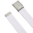 thumbnail image 2 of Under Armour Men's Webbing Belt, White (100)/Silver, One Size Fits Most, 2 of 2