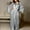 Gray, variant on Nexjvus Summer Silk Sexy Pajamas Women Long Satin Robes