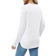 thumbnail image 3 of 2024 Women Winter Fall Tops Shirts Womens Oversized Crewneck Sweatshirts Long Sleeve Color Block Tee Shirts Casual Tops, 3 of 3