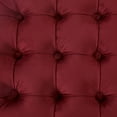 thumbnail image 7 of Costaelm Hank Round 29.5" Velvet Tufted Storage Ottoman, Red, 7 of 7