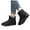 Black, variant on Snow Boots for Women Plush Warm Zipper High Top Flat Winter Booties Soft Sole Winter Outdoor Walking Shoes