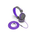 thumbnail image 4 of Refurbished JLab Audio JBuddies Studio Volume Safe, Folding, Over-Ear Kids Headphones with Mic, Graphite/Purple, 4 of 5