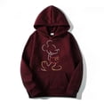 thumbnail image 4 of Mickey Mouse Line Pop Unisex Hoodie Cartoon Fashion Couple Oversized Sweatshirt Tops Spring Autumn Pullover, 4 of 7