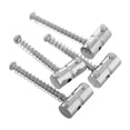 thumbnail image 1 of FELTECHELECTR 4Pcs Guitar Replacement Bridges Metal Silver Intonation Adjustment Music Enthusiasts Performance, 1 of 8