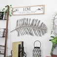 thumbnail image 2 of Black and Silver Metal Peacock Feather Wall Decor, 2 of 4