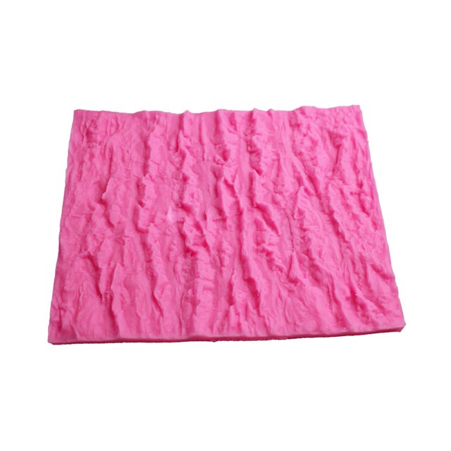 braveheart Tree Bark Texture Decor Molds Solid Color Pliable Reusable Decorative Mould Cakes Desserts Kitchen Baking