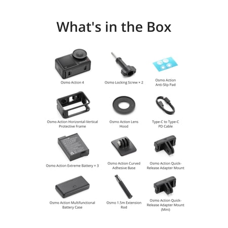 アクションカメラ ウェアラブルカメラ DJI Osmo Action 4 Adventure Combo アドベンチャーコンボ OA4 Action4 4K 防水 耐寒 オズモアクション 縦向き撮影