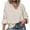 #H-Beige, variant on ZHYou Blouses for Women V Neck Pullover Lace Hollow 3/4 Sleeve Tops Summer Fall Business Casual Shirts,Black,Size L