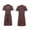 Brown, variant on Belted Medieval Costume, Short Sleeve Historical Outfit, Short Sleeve Medieval Viking Tunic, Gold Embroidery Collar Renaissance Warrior Costume Top With Belt, Multi Color Larp Cosplay Shirt, Black S