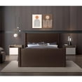 thumbnail image 4 of Meridian Furniture Elias Brown Velvet Full Bed, 4 of 9